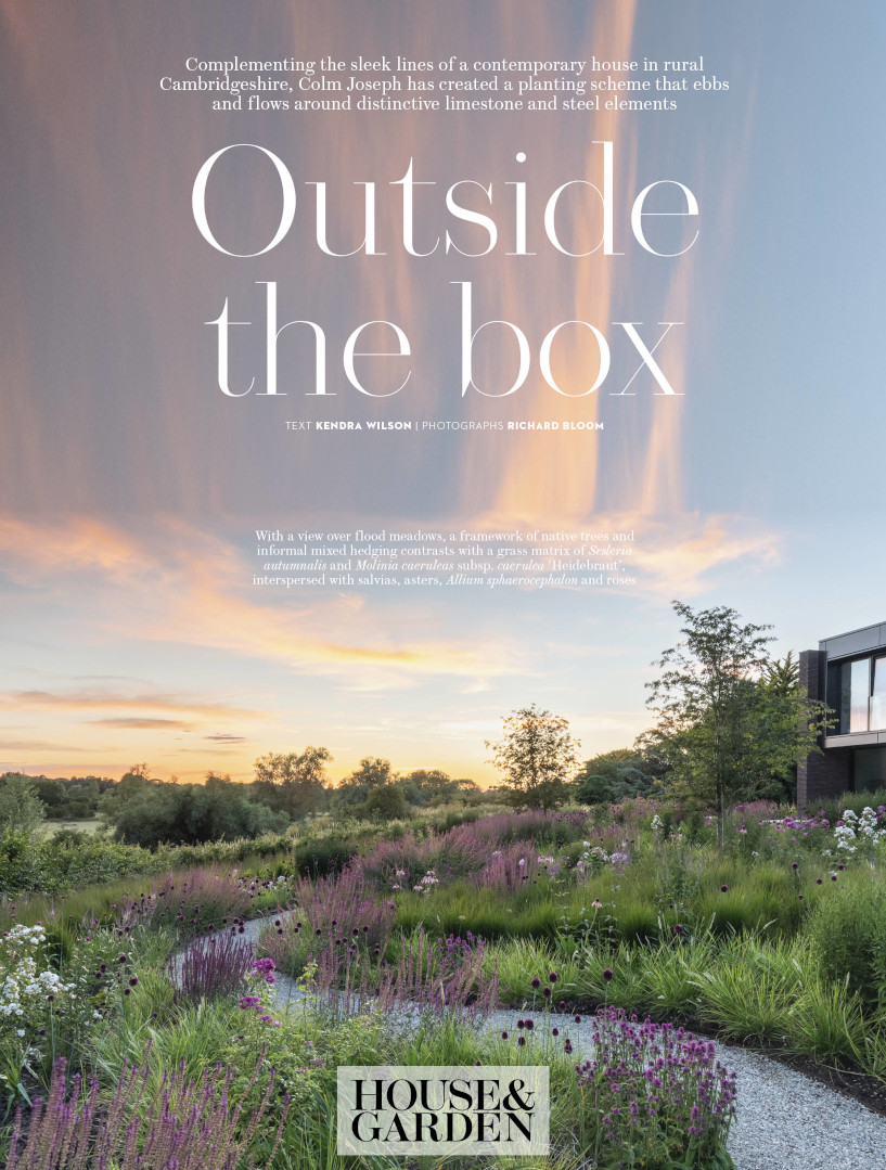 Colm Joseph Cambridgeshire Garden design featured in House & Garden magazine August 2023 edition