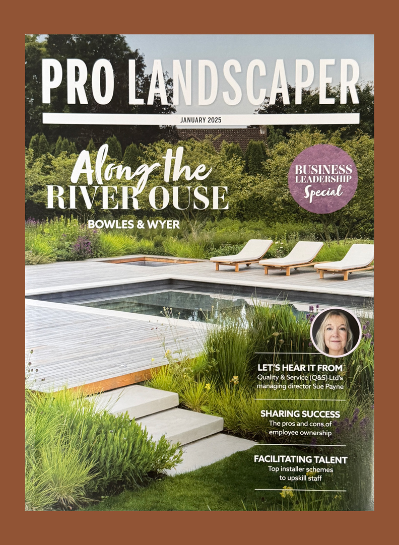 Colm Joseph Cambridgeshire Garden Prolandscaper magazine front cover January 2025