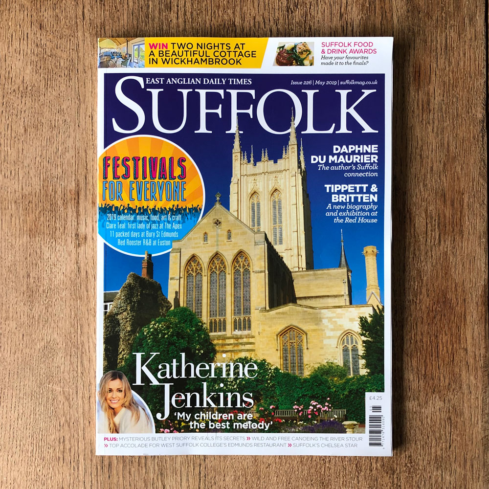 Suffolk mag front cover - Colm Joseph Suffolk garden designer Chelsea flower show