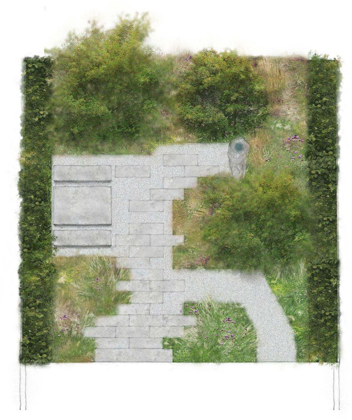 Colm Joseph Gardens - Cambridge contemporary garden design plan